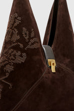 Load image into Gallery viewer, Dudu large embroidered in suede
