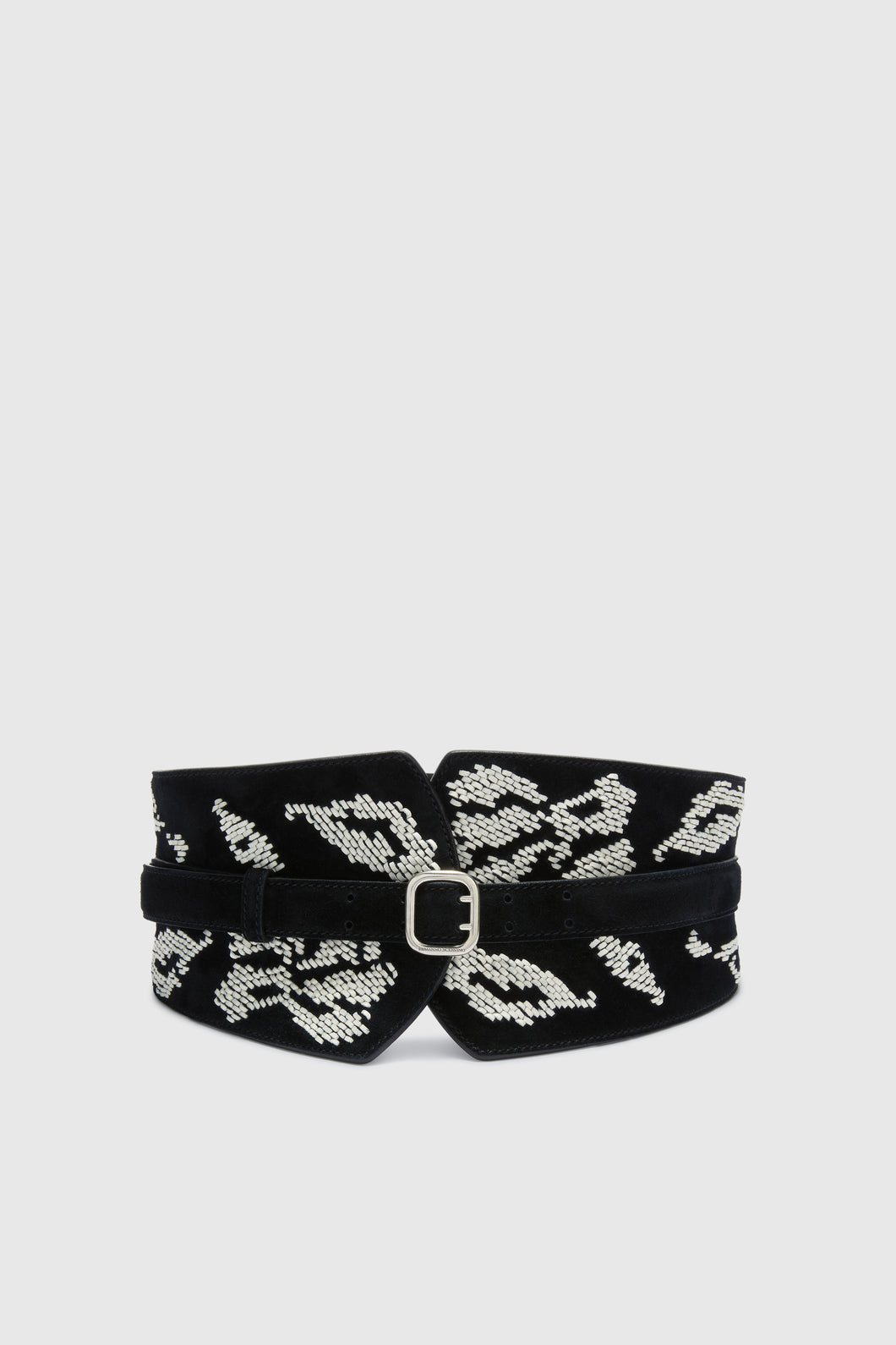 Embroidered corset belt