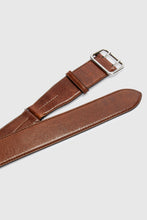 Load image into Gallery viewer, Vintage-effect vegetable-tanned leather belt
