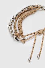 Load image into Gallery viewer, Multi-strand charms with beige cord
