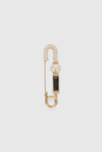 Load image into Gallery viewer, Brooch with crystals and baroque pearl
