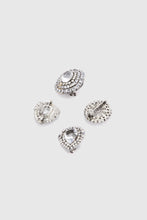 Load image into Gallery viewer, Set of Brooches with Oval Crystals
