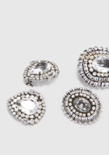 Load image into Gallery viewer, Set of Brooches with Oval Crystals
