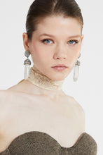 Load image into Gallery viewer, Pendant earrings with crystal stalactite

