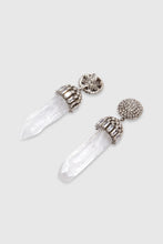 Load image into Gallery viewer, Pendant earrings with crystal stalactite
