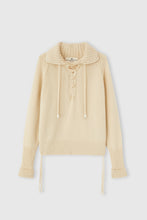 Load image into Gallery viewer, Pure cashmere sweater with handcrafted braiding

