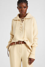 Load image into Gallery viewer, Pure cashmere sweater with handcrafted braiding
