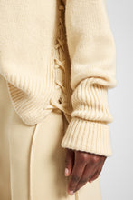 Load image into Gallery viewer, Pure cashmere sweater with handcrafted braiding
