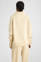 Load image into Gallery viewer, Pure cashmere sweater with handcrafted braiding
