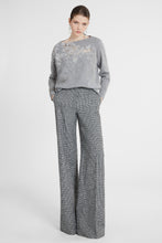 Load image into Gallery viewer, Cashmere sweater with piccolo punto lace and crystals

