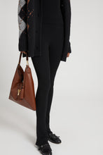Load image into Gallery viewer, Leggings in viscose blend with vertical ribbed pattern
