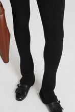 Load image into Gallery viewer, Leggings in viscose blend with vertical ribbed pattern
