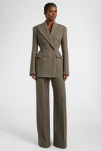 Load image into Gallery viewer, Sculptural double-breasted jacket in wool, silk and cashmere
