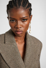 Load image into Gallery viewer, Sculptural double-breasted jacket in wool, silk and cashmere
