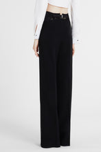 Load image into Gallery viewer, Palazzo trousers in technical cady with lace detail
