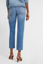 Load image into Gallery viewer, Five-pocket denim jeans with microcrystals
