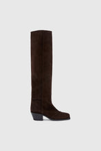 Load image into Gallery viewer, Stretch calfskin boot with brogue detail
