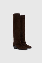 Load image into Gallery viewer, Stretch calfskin boot with brogue detail
