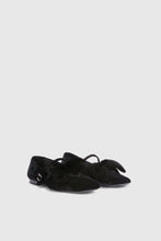 Load image into Gallery viewer, Velvet ballerina with oversized bow
