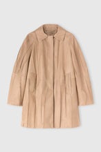 Load image into Gallery viewer, Plissé Real Leather Coat
