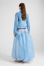 Load image into Gallery viewer, Georgette Silk Jacket with Denim Effect
