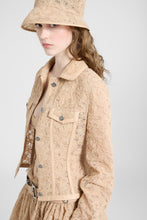 Load image into Gallery viewer, Bustier Jacket in Rebrodé Lace with Nappa Trim
