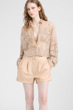 Load image into Gallery viewer, Boxy Embroidered Tulle Shirt
