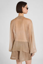 Load image into Gallery viewer, Pure Silk Blouse with Floral Cutwork
