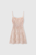 Load image into Gallery viewer, Short Dress in Maiolica Lace with Crystals

