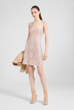 Load image into Gallery viewer, Short Dress in Maiolica Lace with Crystals
