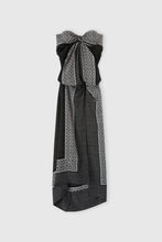 Load image into Gallery viewer, Long Bandana-Print Dress with Central Knot
