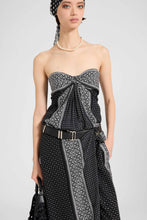Load image into Gallery viewer, Long Bandana-Print Dress with Central Knot
