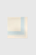 Load image into Gallery viewer, Square Silk Scarf with Blue And Cream Bandana Print
