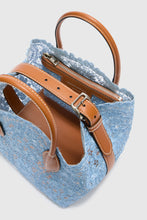 Load image into Gallery viewer, Mini Margot Blue in Raffia Lace Maiolica
