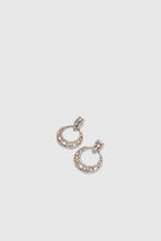 Load image into Gallery viewer, Hoop Jewel Earrings with Hand-Set Crystals
