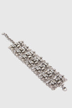 Load image into Gallery viewer, Filigree Brass Jewel Bracelet with Crystals
