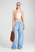 Load image into Gallery viewer, Ribbed Viscose-Blend Tank Top with Central Buttons
