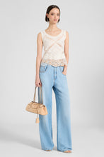 Load image into Gallery viewer, Sleeveless Top with Valenciennes Lace
