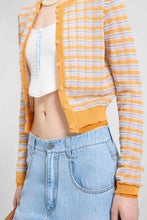 Load image into Gallery viewer, Long-Sleeve Cardigan with Front Button Closure
