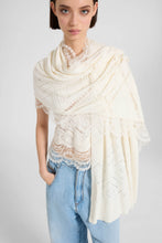 Load image into Gallery viewer, Cotton, Silk, And Valenciennes Lace Stole
