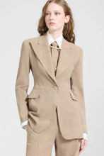 Load image into Gallery viewer, Fitted Single-Breasted Jacket in Technical Georgette

