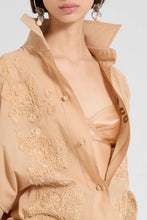 Load image into Gallery viewer, Shirt Jacket in Georgette Bonded with Chiffon with “Maiolica” Embroidery
