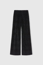 Load image into Gallery viewer, Wide-Leg Trousers in Lace with Hand-Applied Crystals
