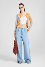 Load image into Gallery viewer, Baggy Trousers in Chambray Linen-Cotton
