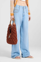 Load image into Gallery viewer, Baggy Trousers in Chambray Linen-Cotton
