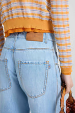 Load image into Gallery viewer, Baggy Trousers in Chambray Linen-Cotton
