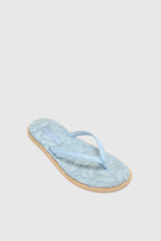 Load image into Gallery viewer, Blue Lace Flip Flop
