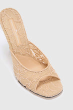 Load image into Gallery viewer, Floral Rebrodé Lace Mule with 11 Cm Heel
