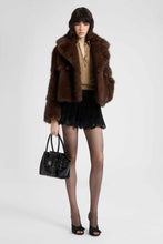Load image into Gallery viewer, Boxy mink-effect jacket with oversized lapels
