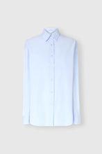 Load image into Gallery viewer, Cotton poplin shirt with a masculine sartorial allure
